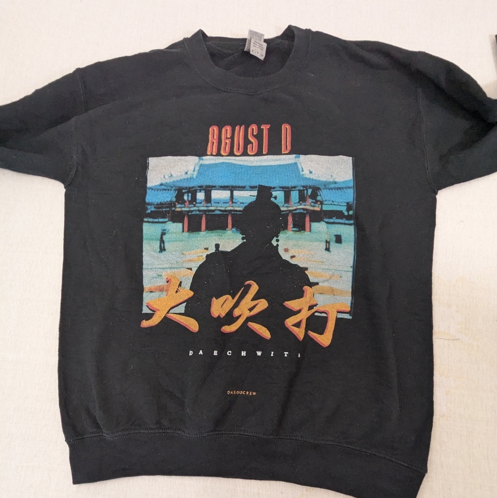 Agust D Sweatshirt (AKA BTS Suga) DAECHWITA DAEOUCREW Size Small